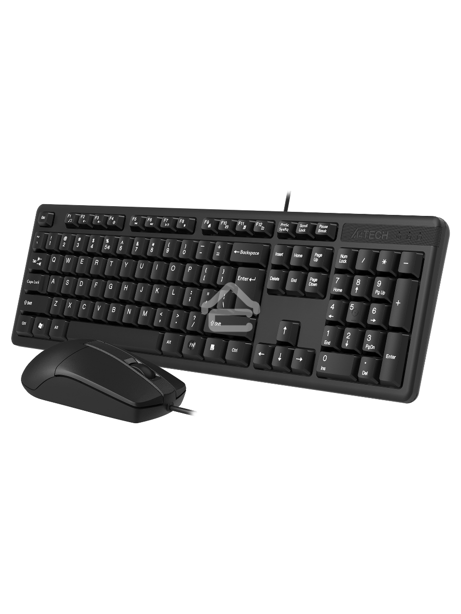 Клавиатура + мышь A4Tech KK-3330S клав:черный мышь:черный USB