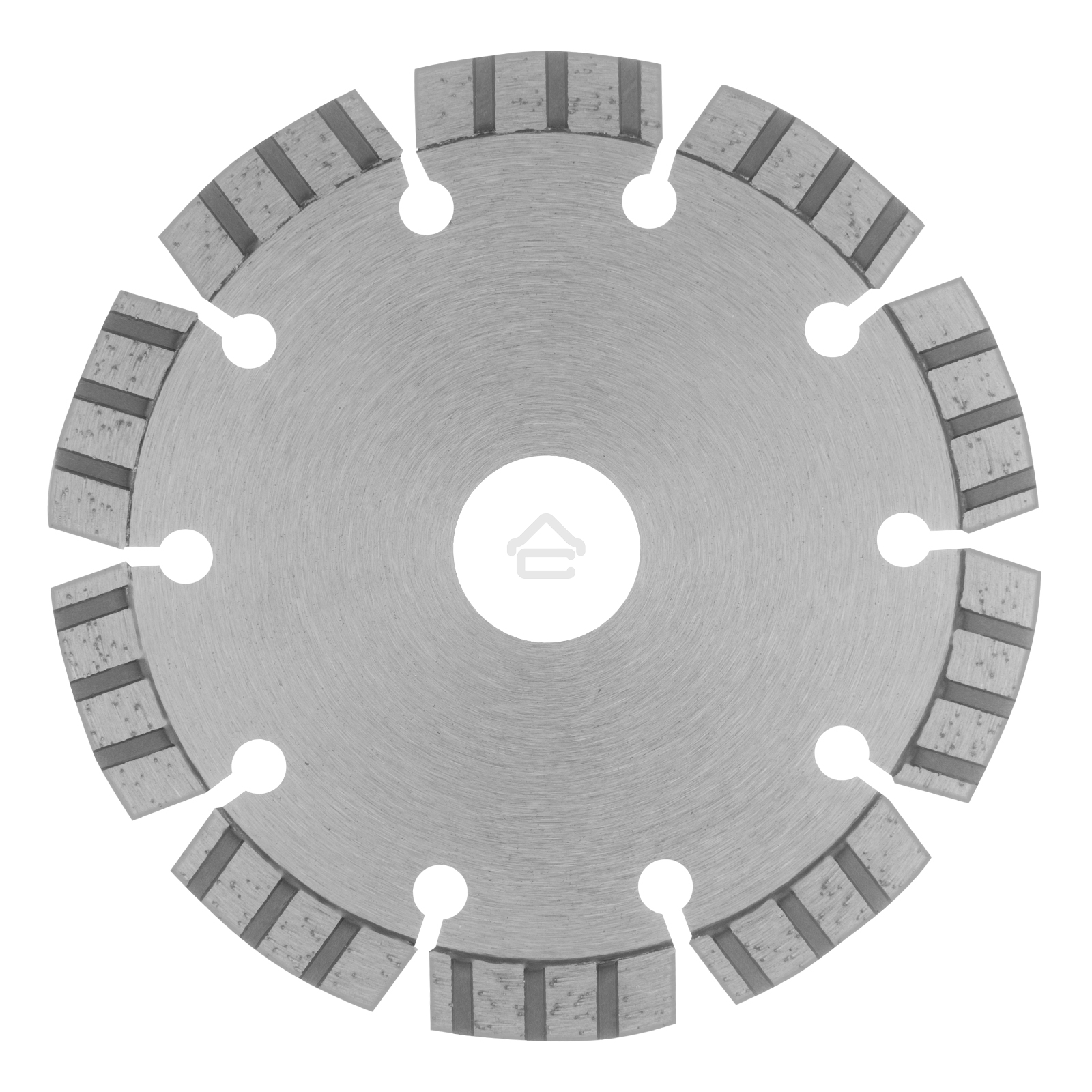 Диск алмазный Gross ф125х22,2 мм, лазерная приварка турбо-сегментов, сухое резание