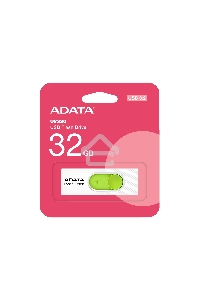 Флеш диск 32GB A-DATA UV320, USB 3.2, белый/зеленый