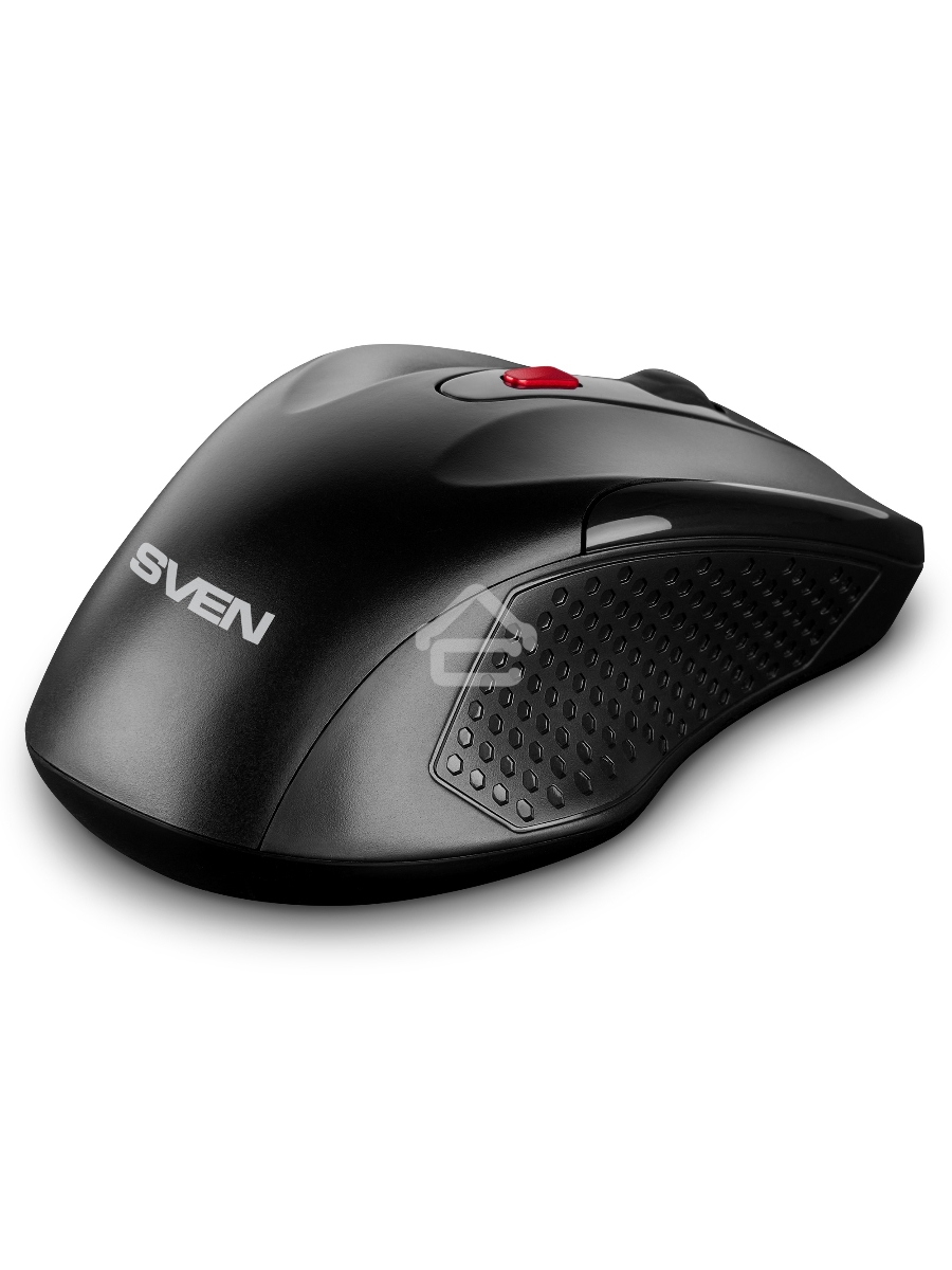 Мышь беспроводная SVEN RX-450W черный, 3200 dpi, радиоканал, USB, кнопки - 6