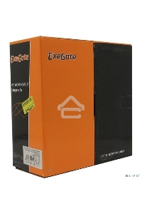 Кабель ExeGate FTP 4 пары кат.5e CCA, 24AWG, экран, бухта 100м, серый, PVC