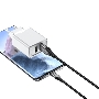 Сетевое зарядное устройство Vention на 2 порта USB (A+A) QC 3.0 Белый