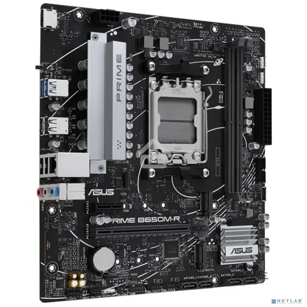Материнская плата ASUS PRIME B650M-R, Socket AM5, AMD B650, 2xDDR5, 4xSATA, 2xM.2, 1xPCIe 4.0 x16, 1xPCIe x1, 1xHDMI, 1x 2.5Gb LAN, 2xUSB-A 3.2 Gen 1, 4xUSB-A 2.0, 3x3.5 мм, 7.1, mATX