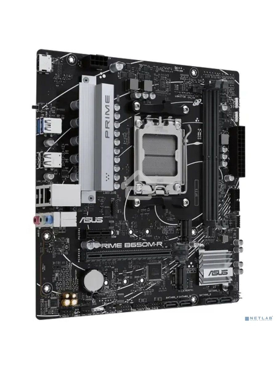 Материнская плата ASUS PRIME B650M-R, Socket AM5, AMD B650, 2xDDR5, 4xSATA, 2xM.2, 1xPCIe 4.0 x16, 1xPCIe x1, 1xHDMI, 1x 2.5Gb LAN, 2xUSB-A 3.2 Gen 1, 4xUSB-A 2.0, 3x3.5 мм, 7.1, mATX