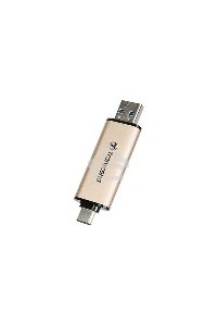 Флеш диск Transcend USB 128GB, JETFLASH USB3.2, TLC, High Speed, Type-C и Type A  (420/400 МБ/с)