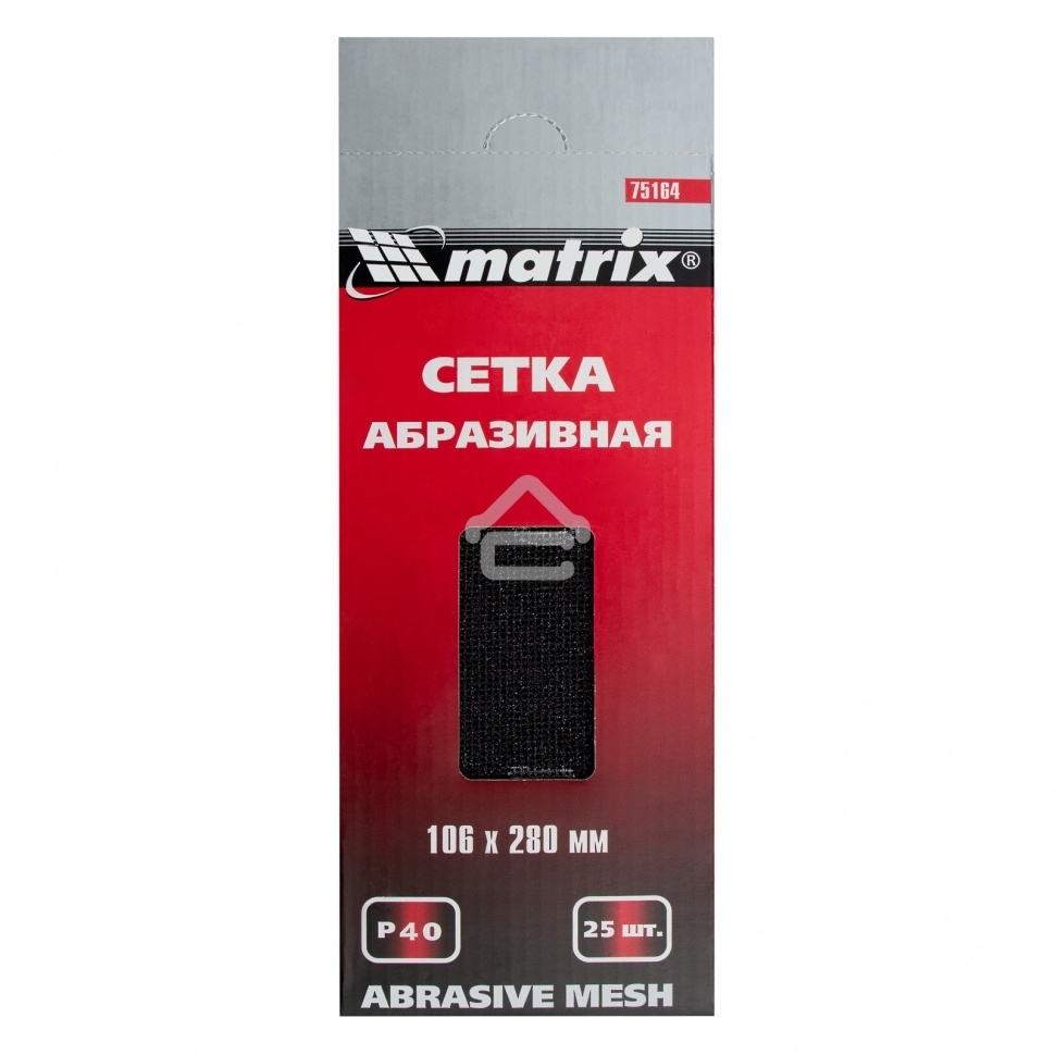 Сетка абразивная Matrix, P 40, 106 х 280 мм, 25 шт.