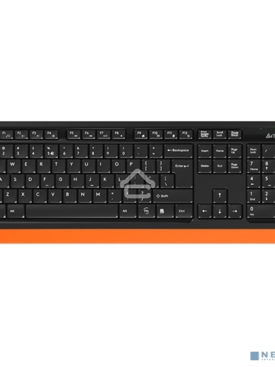 Клавиатура + мышь A4Tech Fstyler FG1010 клав:черный/оранжевый мышь:черный/оранжевый USB беспроводная Multimedia
