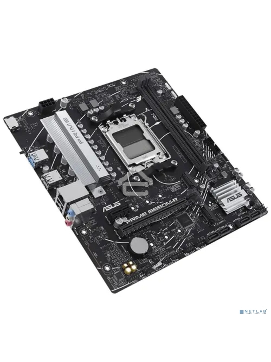 Материнская плата ASUS PRIME B650M-R, Socket AM5, AMD B650, 2xDDR5, 4xSATA, 2xM.2, 1xPCIe 4.0 x16, 1xPCIe x1, 1xHDMI, 1x 2.5Gb LAN, 2xUSB-A 3.2 Gen 1, 4xUSB-A 2.0, 3x3.5 мм, 7.1, mATX