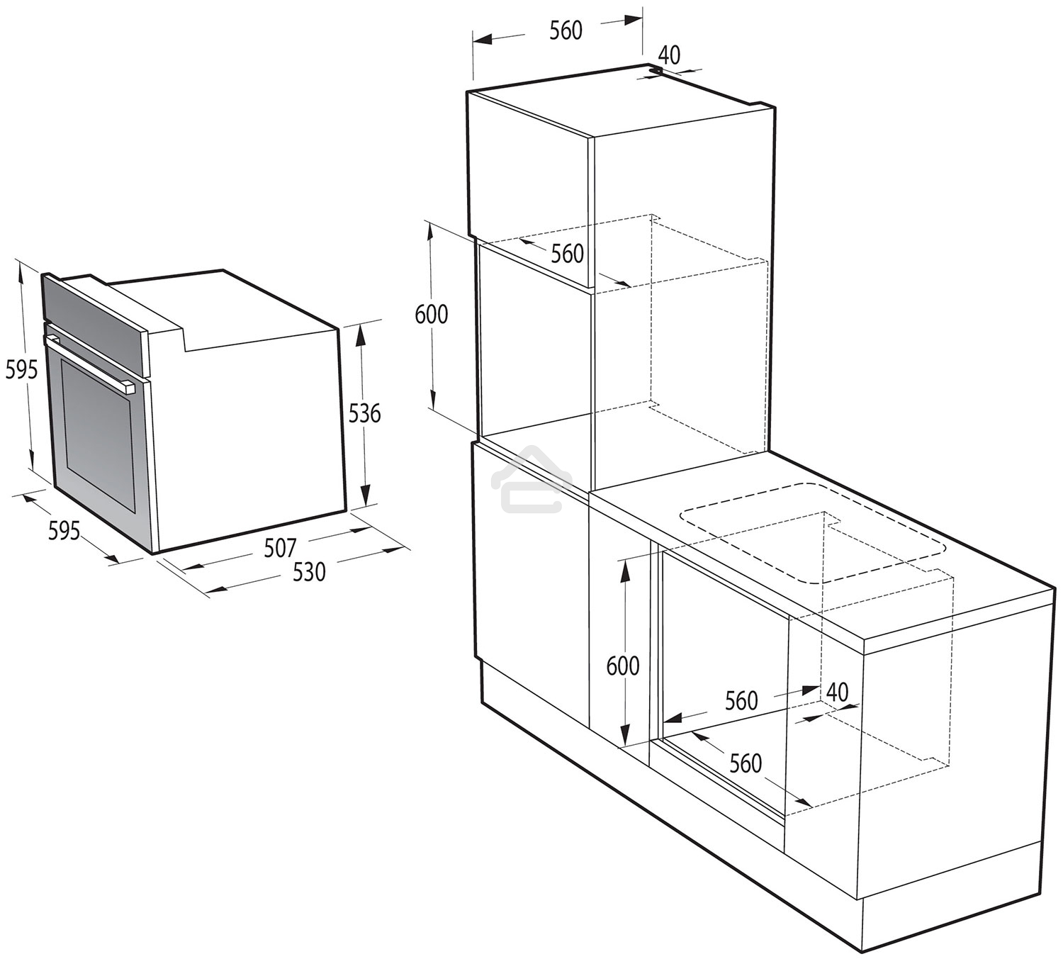 Духовой шкаф электрический Gorenje BO6737E02NX, черный