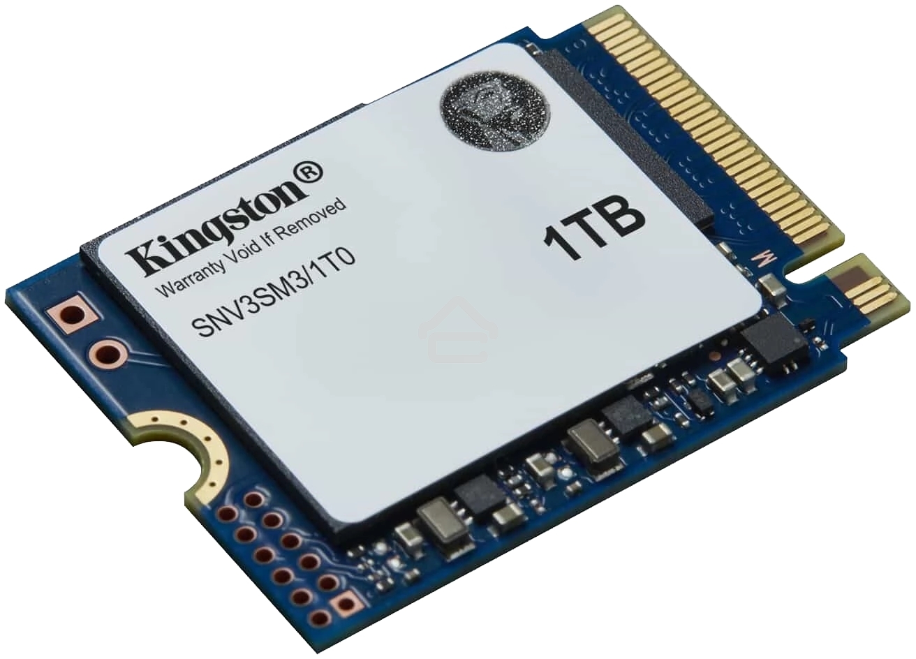 Накопитель SSD Kingston NV3, 1000Gb, M.2(22x30мм), NVMe, PCIe 4.0 x4, 3D TLC, R/W 6000/4000Mb/s, TbW 320, DWPD 0.2 (60 мес)