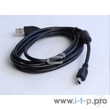 Кабель Gembird PRO CCF-USB2-AM5P-6 USB 2.0 кабель для соед. 1.8м А-miniB (5 pin) позол.конт., фер.кол.