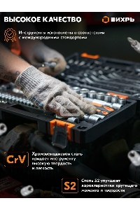 Набор инструментов ВИХРЬ 1/4