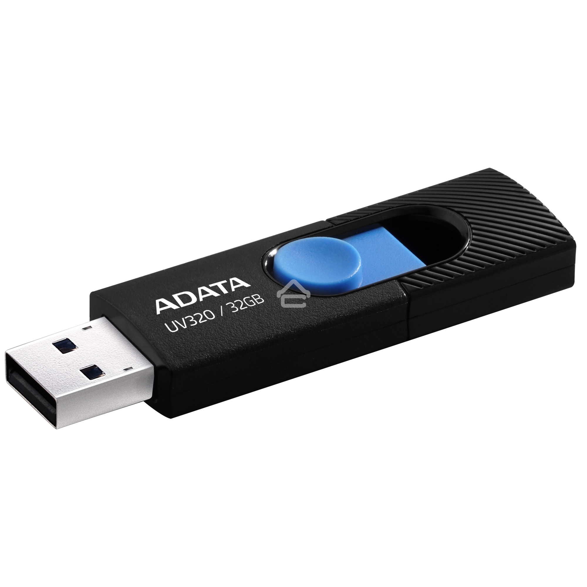 Флешка USB R/W ADATA 32GB AUV320-32G-RBKBL черный/голубой