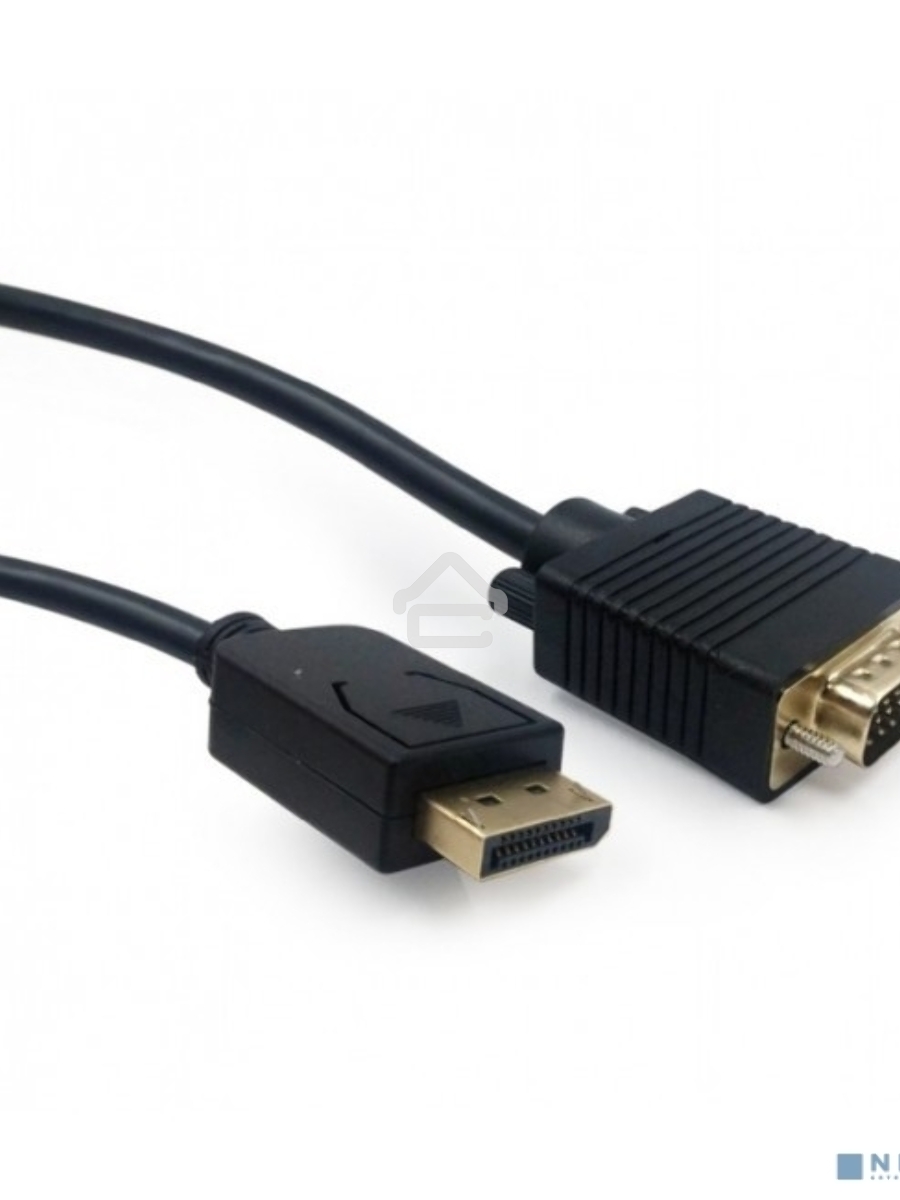 Кабель DisplayPort->VGA Cablexpert CCP-DPM-VGAM-5M, 5м, 20M/15M, черный, экран, пакет