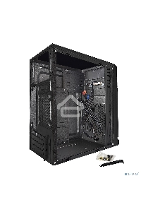 Компьютерный корпус Minitower ExeGate EX283056RUS BAA-106 Black, mATX, <без БП>, 2*USB, Audio