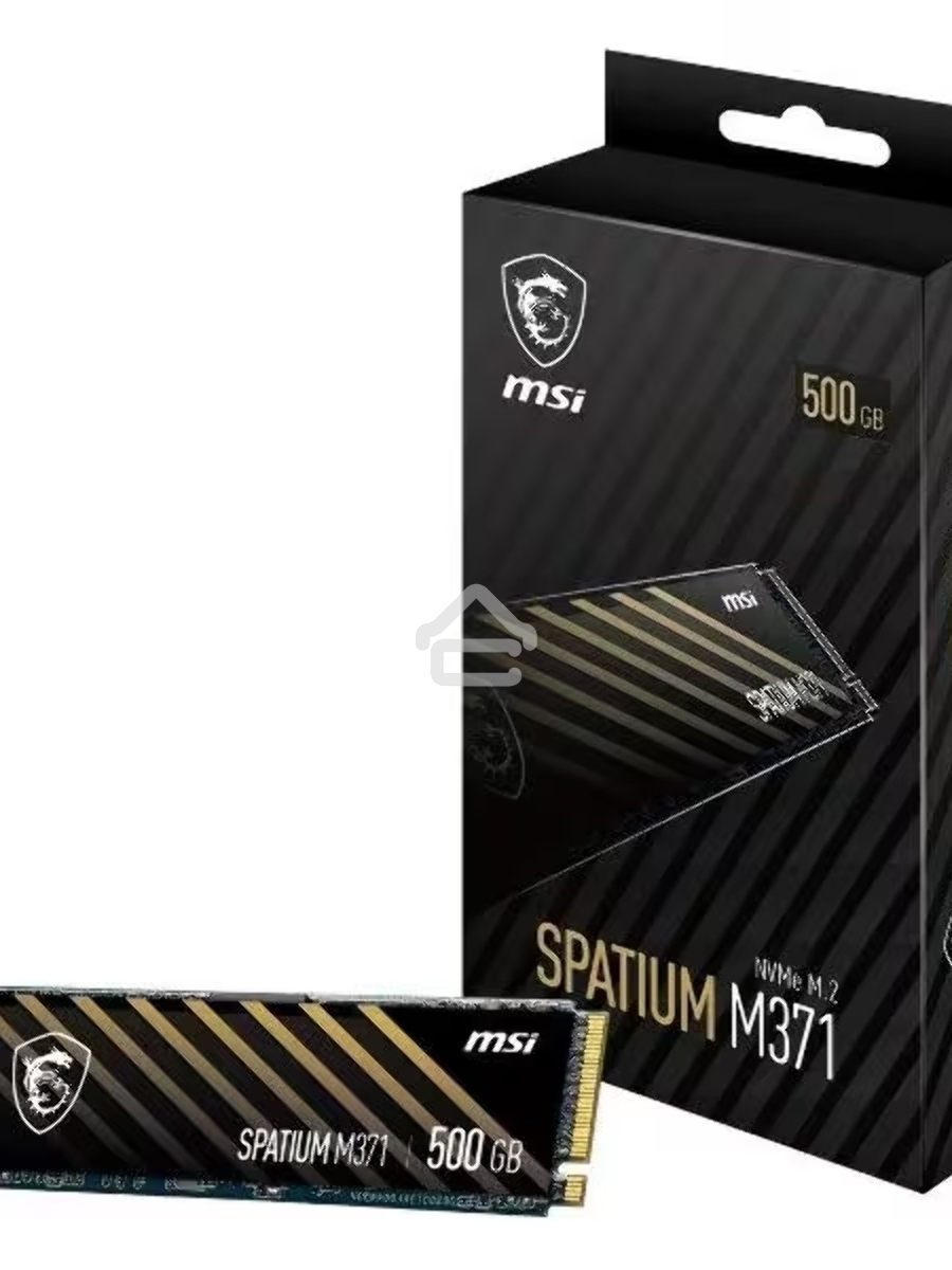 Накопитель SSD MSI 500GB SPATIUM M371 M.2(22x80mm), NVMe, PCIe 3.0 x4, 3D TLC, R/W 2200/1150, IOPs 60 000/200 000, TBW 110, DWPD 0.12