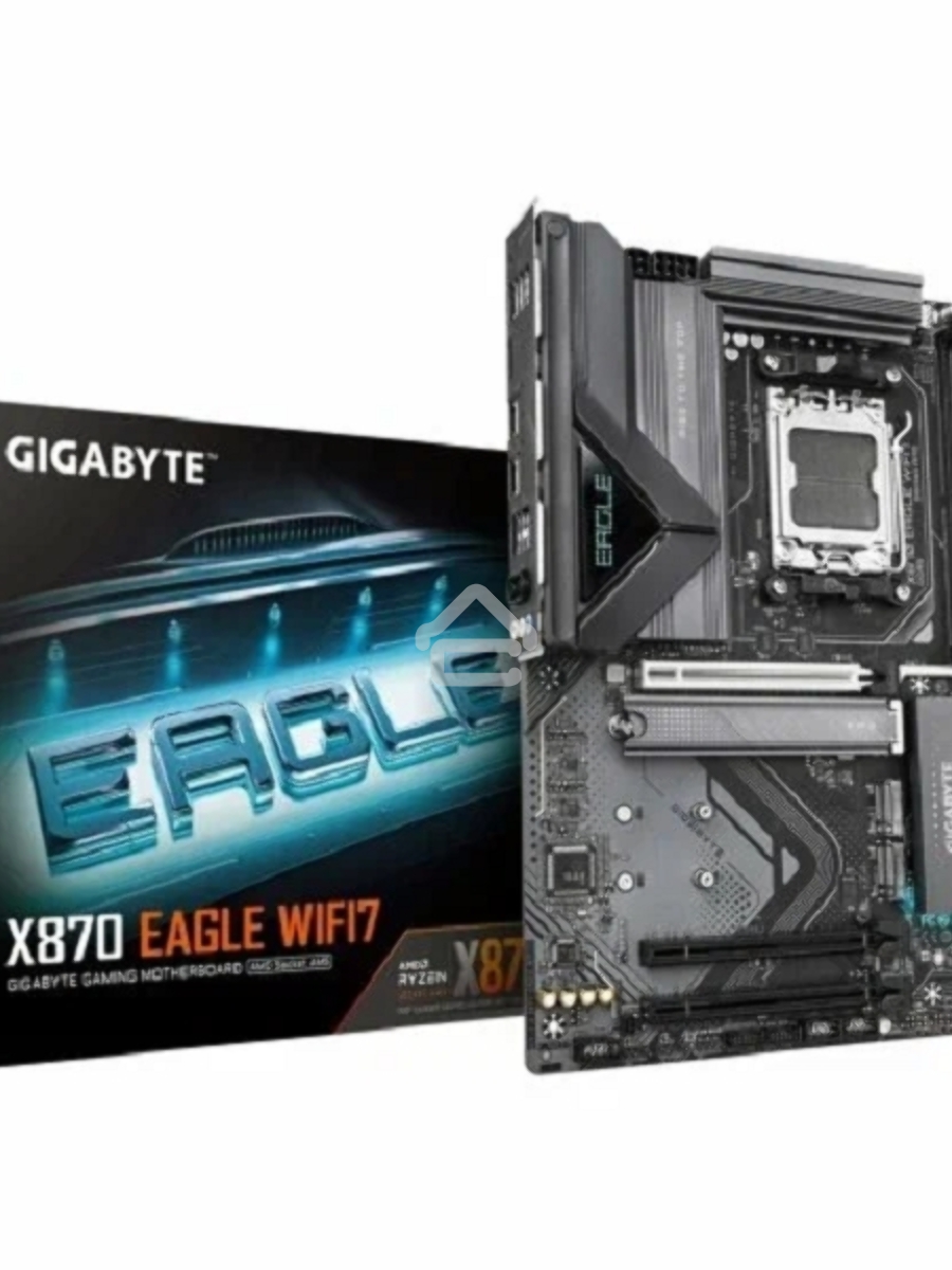 Материнская плата Gigabyte X870 EAGLE WIFI7, AM5, AMD X870, 4xDDR5, 4xSATA, 3xM.2, 1xPCI-E 5.0 x16, 2xPCI-E 3.0 x1, 1xHDMI, 1xUSB-C (DP), 1x 2.5Gb LAN, 4xUSB-A 2.0, 3xUSB-A 3.2 Gen 1, 1xUSB-A 3.2 Gen 2, 2xUSB-C 3.2 Gen 2 (USB4), 3x3.5 мм, 7.1, ATX