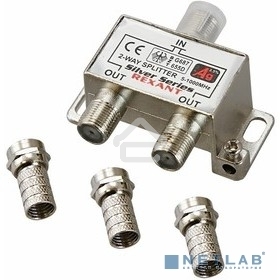 Делитель ТВ Rexant х 2 + 3 шт. F 