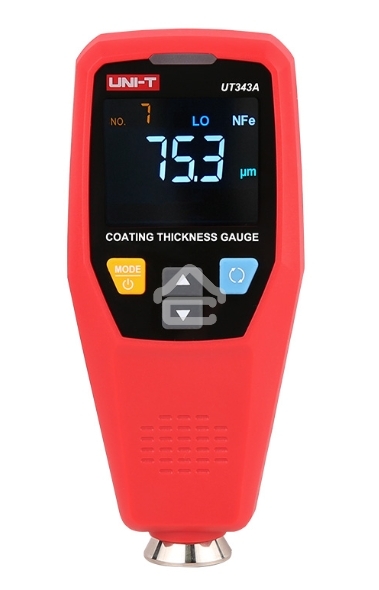 Толщиномер UNI-T UT343A диаметр измеряемой площади 20 мм, min толщина объема 0,5 мм