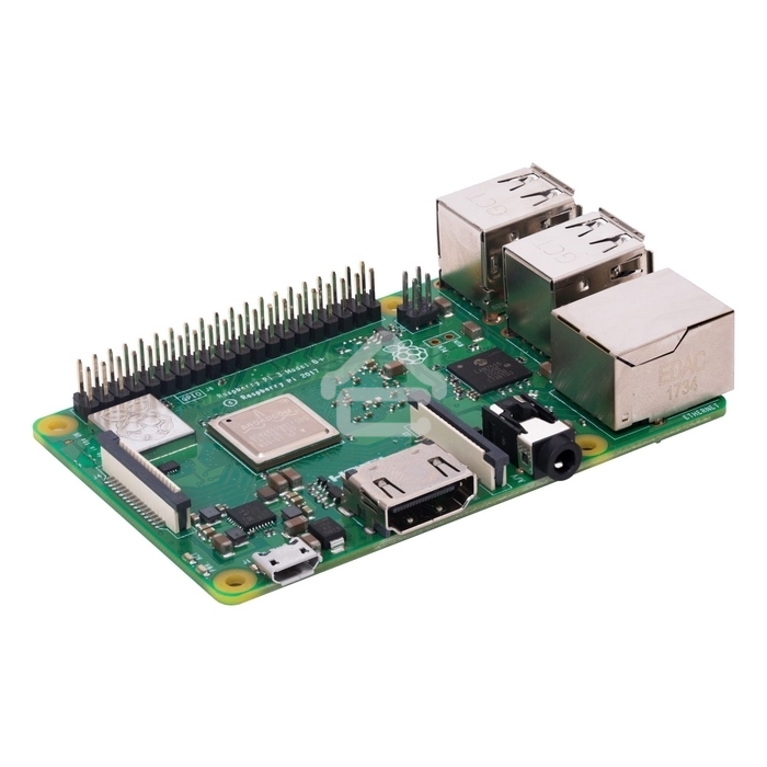 Компьютер Мини Raspberry Pi 3 Model B+ (RA433, E14 Version) Retail, 1GB RAM, Cortex-A53 (ARMv8) 64-bit SoC @ 1.4GHz Broadcom BCM2837B0 CPU, WiFi, Bluetooth, 40-pin extended GPIO, 4x USB 2.0, HDMI, CSI camera port, DSI displ.port, MicroSD port (137-3331), 