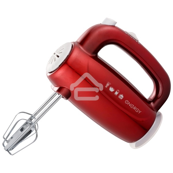 Миксер Energy EN-295R, 5 скоростей, 300 Вт, красный (152486)