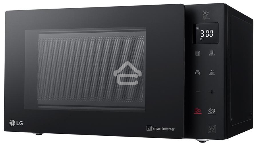 Микроволновая печь LG MW23R35GIB инвертор, черный, 23 л, 1000 Вт, переключатели - сенсор