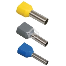 Наконечник-гильза изол. НГИ2 10-14 сл. кость (уп.100шт) ИЭК UTE10-D10-0-100