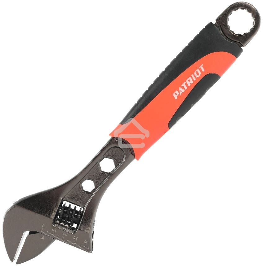 Ключ разводной Patriot AWF-300, обрезиненная ручка, 300/35 мм