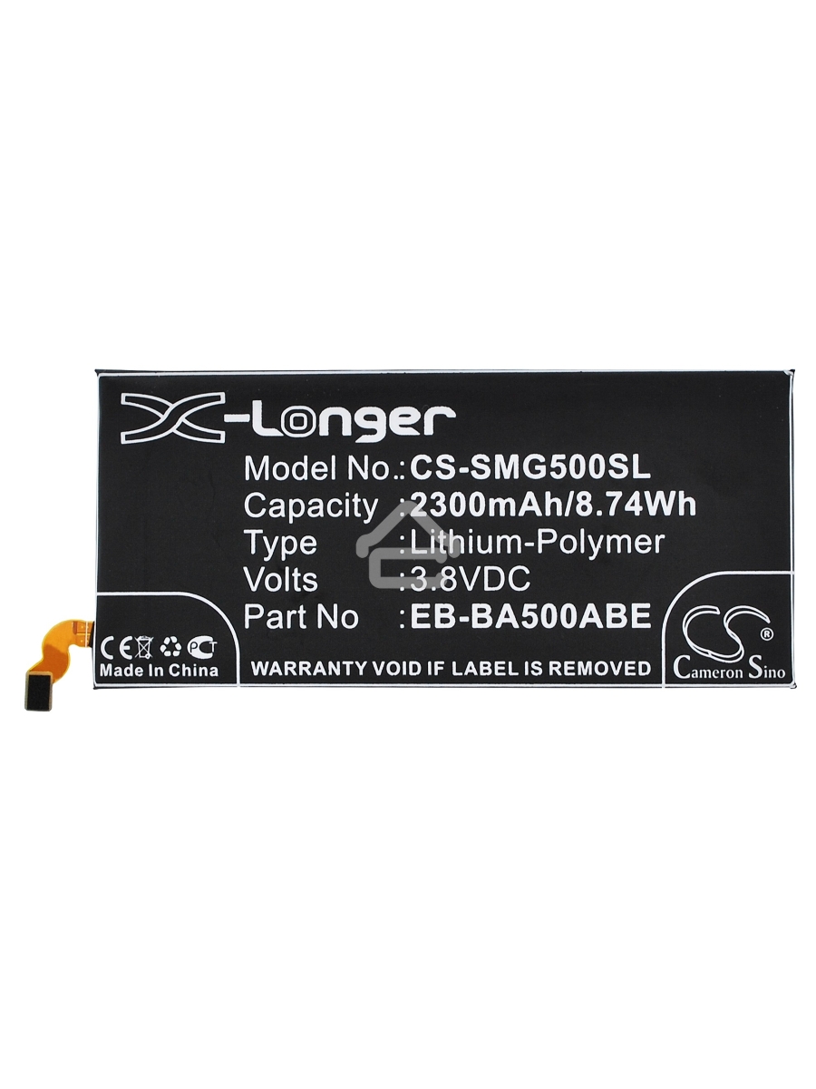 Аккумулятор CameronSinoCS-SMG500SL EB-BA500ABE для Samsung Galaxy A5 SM-A500F 3.8V / 2300mAh / 8.74Wh
