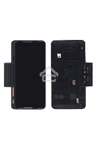 Дисплей для Asus ZS660KLS черный с рамкой