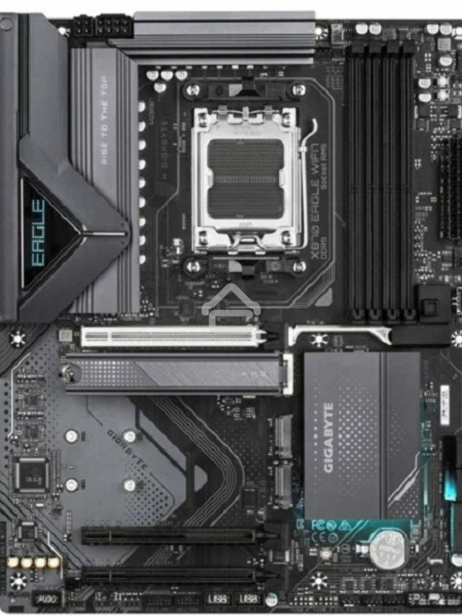 Материнская плата Gigabyte X870 EAGLE WIFI7, AM5, AMD X870, 4xDDR5, 4xSATA, 3xM.2, 1xPCI-E 5.0 x16, 2xPCI-E 3.0 x1, 1xHDMI, 1xUSB-C (DP), 1x 2.5Gb LAN, 4xUSB-A 2.0, 3xUSB-A 3.2 Gen 1, 1xUSB-A 3.2 Gen 2, 2xUSB-C 3.2 Gen 2 (USB4), 3x3.5 мм, 7.1, ATX