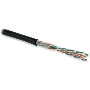 Кабель информационный Hyperline UUTP4R-C5E-S24-OUT-PE-BK-500 кат.5E UTP 4 пары 24AWG PE внешний 500м черный