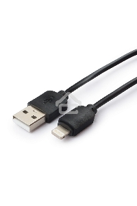 Кабель USB Гарнизон GCC-USB2-AP2-6 AM/Lightning, для iPhone5/6/7, IPod, IPad, 1.8м, черный, пакет