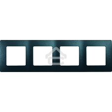 Рамка 4поста антрацит ETIKA Рамка 4поста антрацит ETIKA