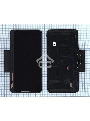 Дисплей для Asus ZS660KLS черный с рамкой