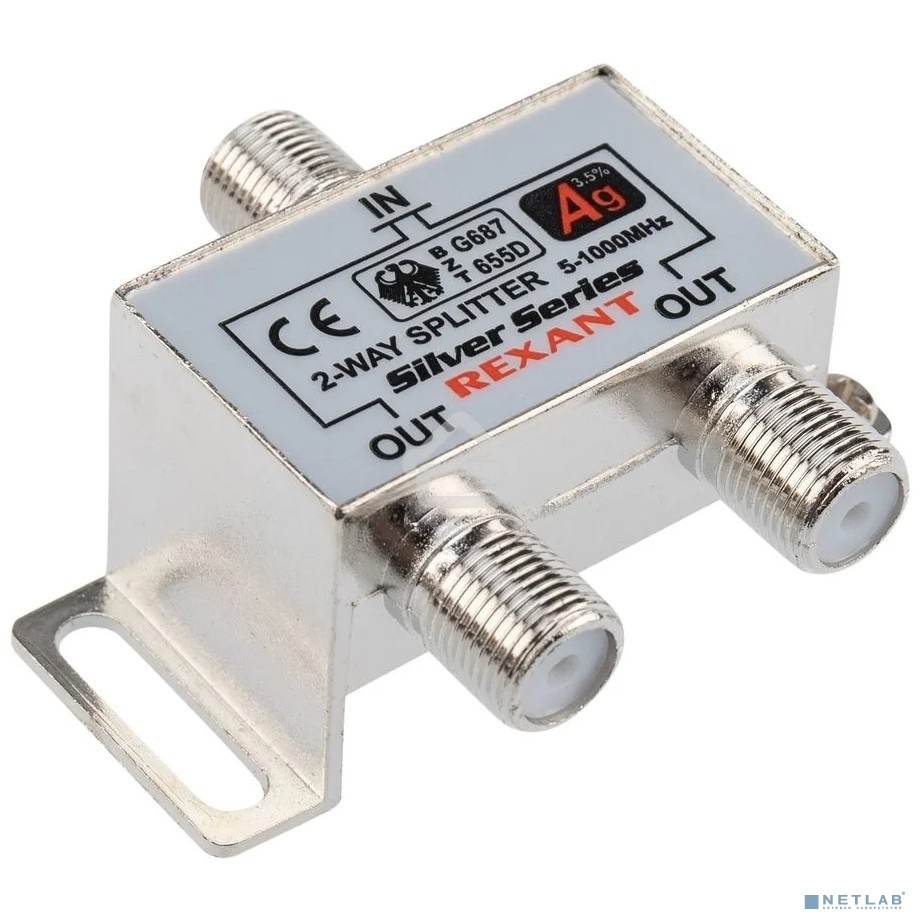 Делитель ТВ Rexant х 2 + 3 шт. F 