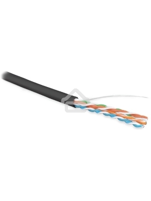 Кабель информационный Hyperline UUTP4R-C5E-S24-OUT-LSZH-BK-500 кат.5E UTP 4 пары 24AWG LSZH внешний 500м черный