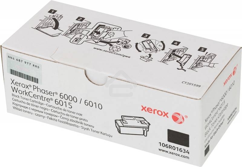 Картридж лазерный Xerox 106R01634 черный для Xerox Ph 6000/6010N/WC 6015 (2000 стр.)(Channels)