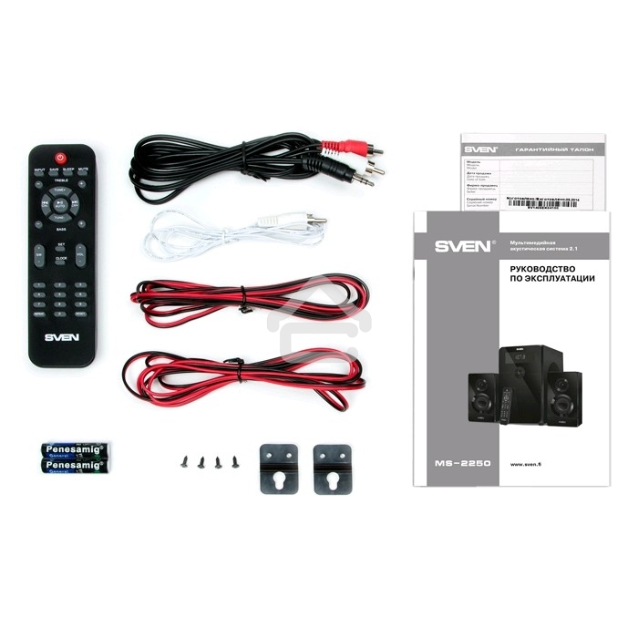 Акустическая система 2.1 SVEN MS-2250 / 80 Watt / ~230V 50Hz / Bluetooth / Black