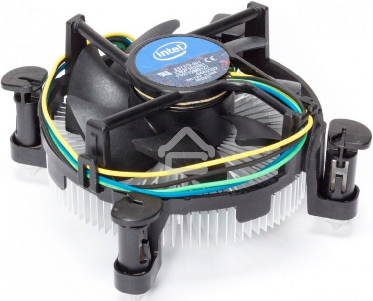 Кулер Intel E97379серебристый/черный 90мм алюминий 2500rpm 27db 4-pin 73W 58мм