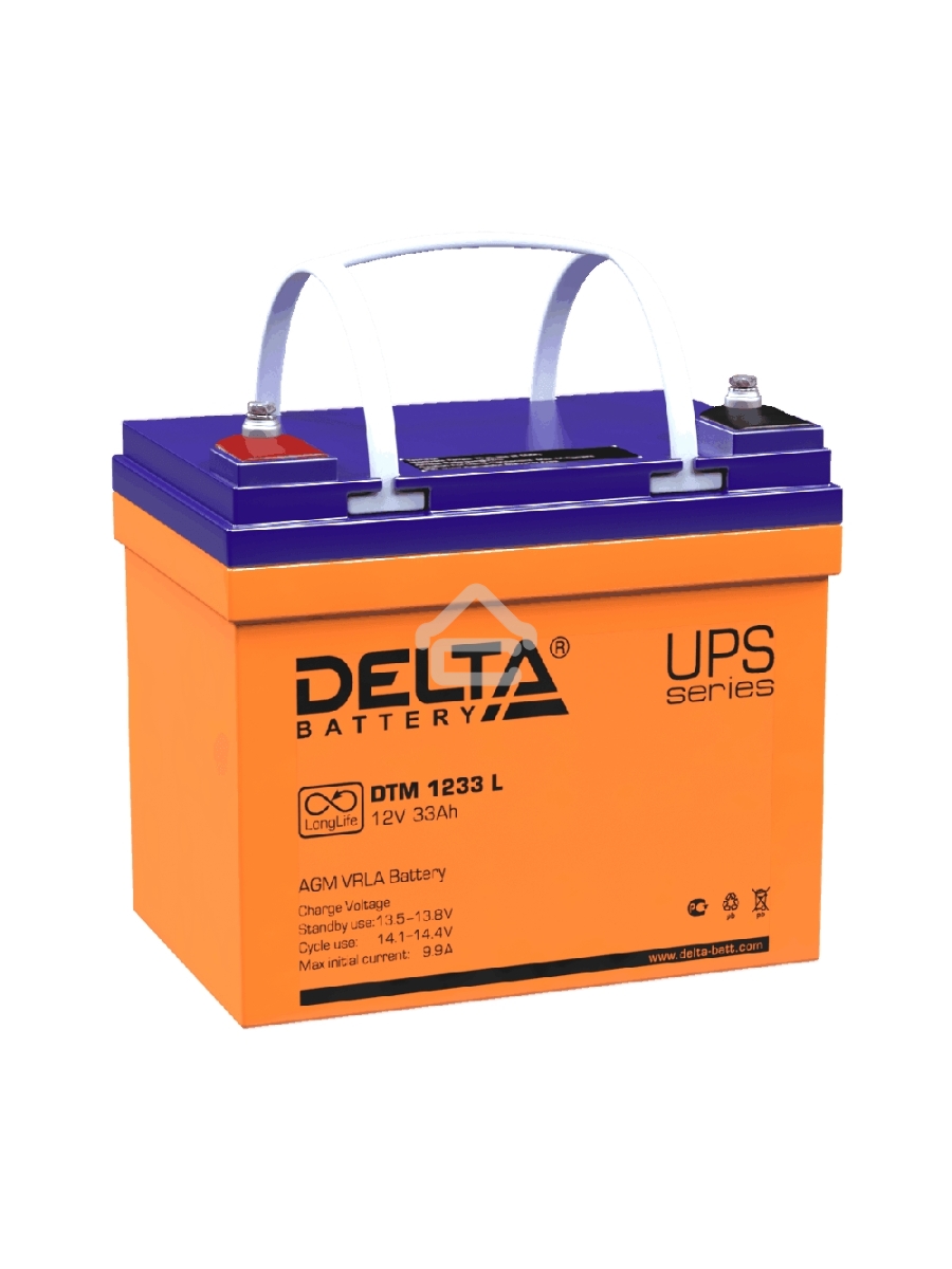 Батарея Delta DTM 1233 L (12V, 33Ah)