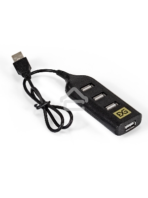 Хаб USB (концентратор) ExeGate EX293976RUS DUB-42 (кабель-адаптер USB2.0 --> 4xUSB2.0, Plug&Play, черный)