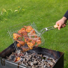 Решетка-гриль Sparta 240х310х55 мм, объемная хромированная