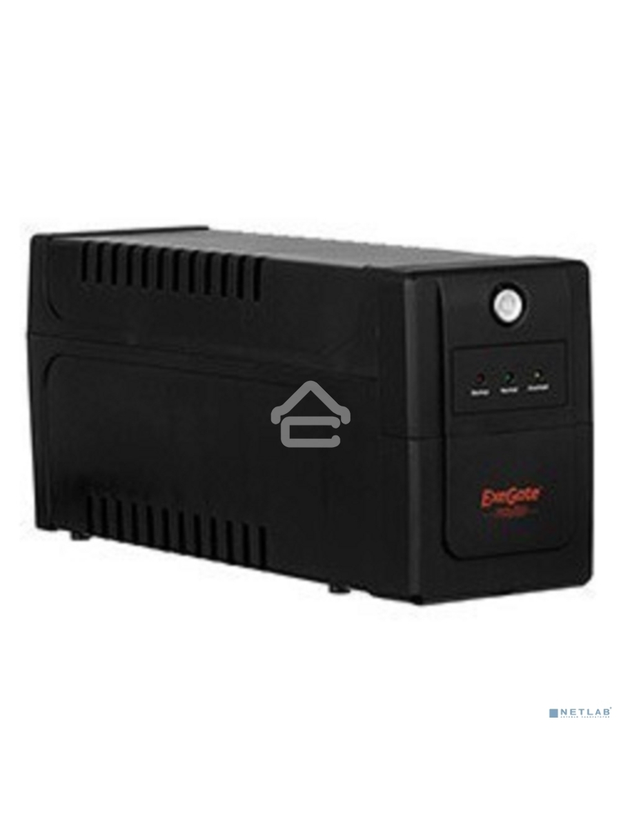 Источник бесперебойного питания ExeGate EP285538RUS Power Back BNB-600.LED.AVR.C13.RJ <600VA/360W, LED, AVR,4*IEC-C13, RJ45/11, Black>