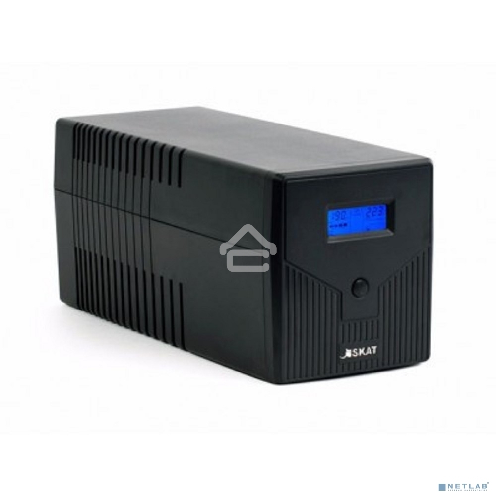 Источник бесперебойного питания SKAT-UPS 1000/600 ИБП 220В 600Вт 2 АКБ 7Ач внутр. меандр. стабилизация напряжения