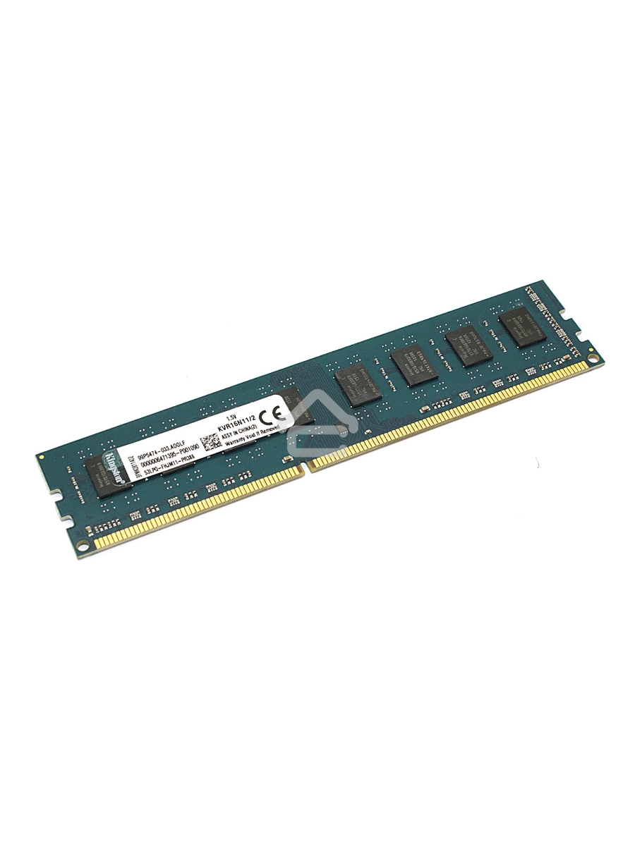 Оперативная память Kingston ValueRAM, DDR3, 2GB (1x2 GB), 1600 MHz, CL11