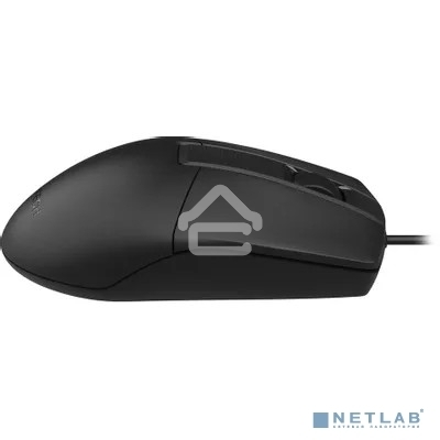Мышь проводная A4Tech OP-335S черный, 1200 dpi, USB, кнопки - 3