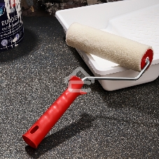 Валик велюр, ворс 5 мм, ширина ролика 180 мм, Ø 42 мм, бюгель 6 мм Rexant