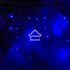 Гирлянда Neon-night Айсикл (бахрома) светодиодный, 5,6 х 0,9 м, с эффектом мерцания,черный провод 