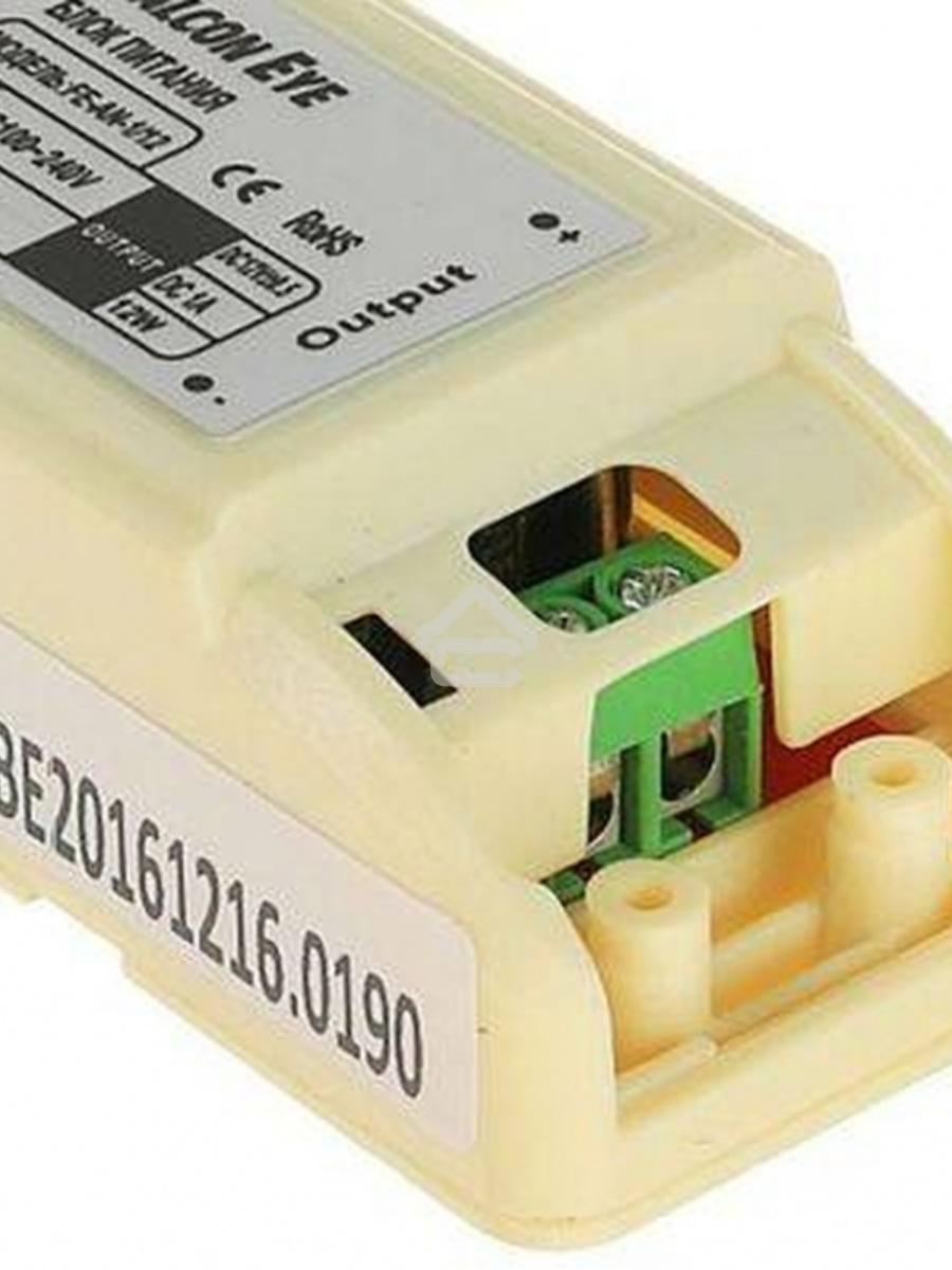 Блок питания Falcon Eye FE-AN-1/12 Входное напряжение 87-264V, Выходное 12V, Номинальный ток 1A